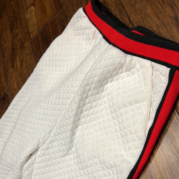 White quilted track pant - Picture 3 of 4